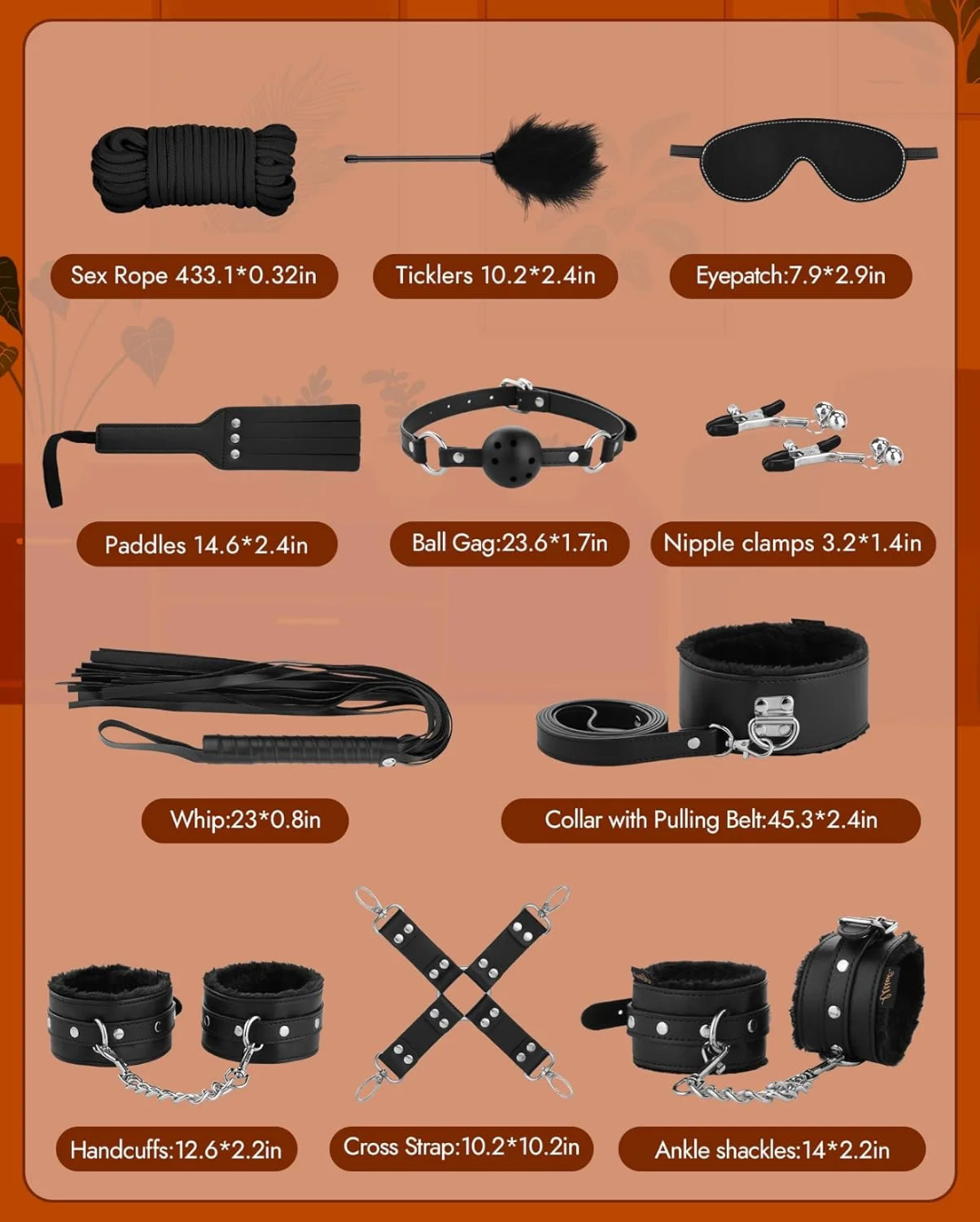11 pc Bondage Kit